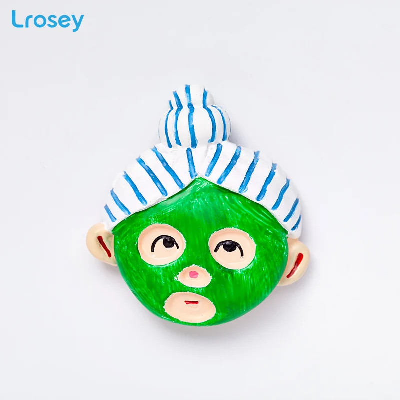 Seaweed mask 3D туристический сувенир магниты на холодильник маска водоросли подворье магниты на холодильник домашний декор чанбаи горный олень держатель сообщения - Цвет: Seaweed mask