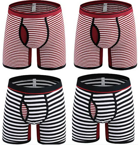 4Pcs 0710 Mix A24 4 шт./лот,, модные, нового размера плюс 6XL, толстые трусы, высокое качество, мужские большие трусы, мужские хлопковые длинные шорты-боксеры для мужчин, нижнее белье - Цвет: 4Pcs 0710 Mix A24