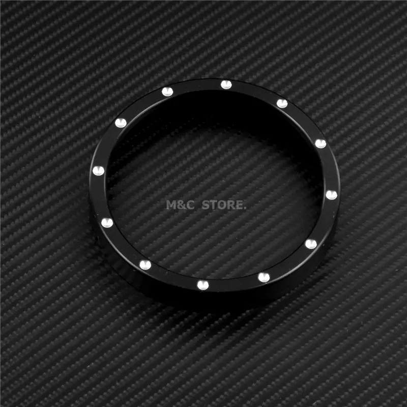 Motorcycle Black Speedometer Trim Bezel Cover Billet CNC Cut For Harley Sportster 883 1200 XL XR Iron Dyna Stree Bob Low Rider|for harley 883|harley
