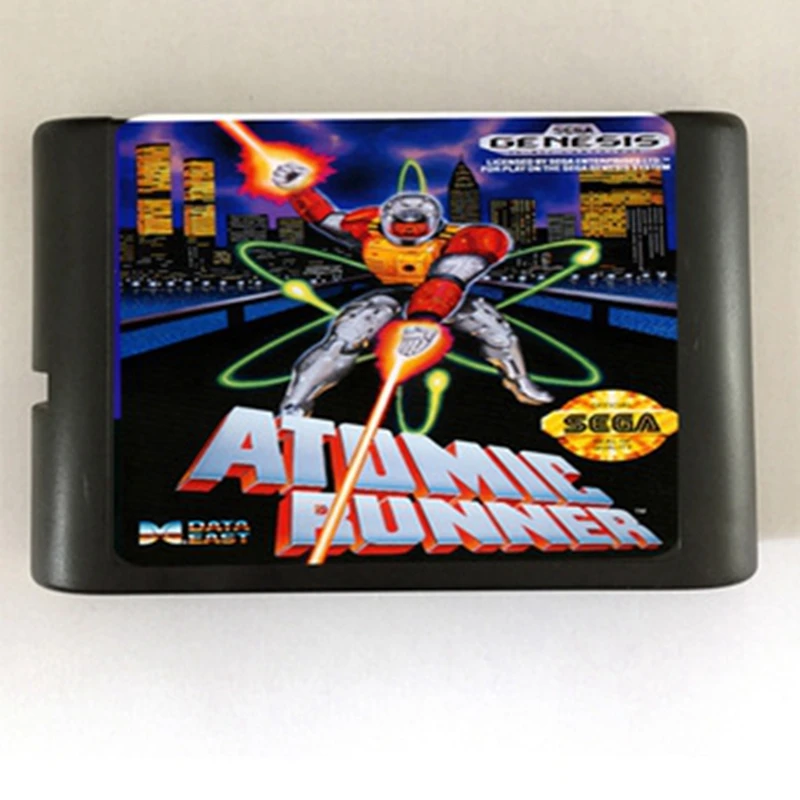 Картридж для игр Atomic Runner новейшая 16-битная игровая карта Sega Mega Drive / Genesis System |