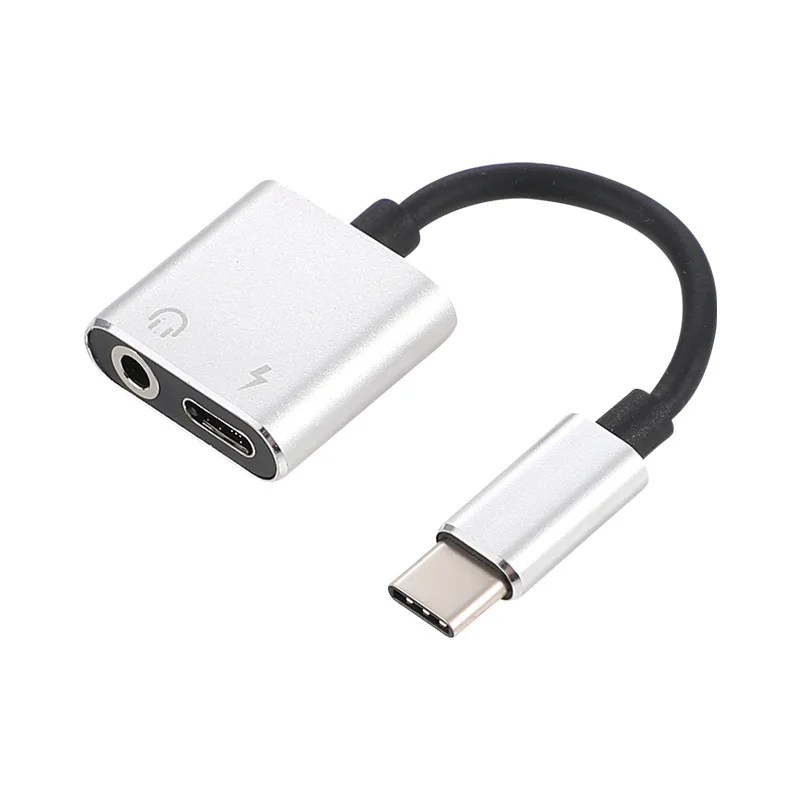 JXSFLYE адаптер зарядки наушников 2 в 1 тип c до 3 5 мм Aux аудио USB C кабель|Переходники и