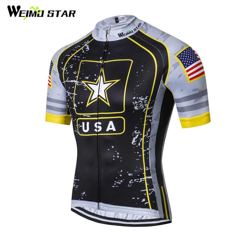 Weimostar 2019 США Велоспорт Джерси Топ профессиональная команда mtb велосипед короткая