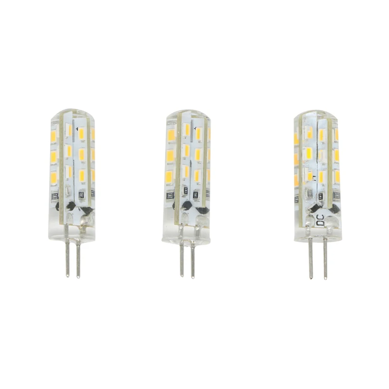 SZYOUMY 50 шт./лот G4 2 Вт 24SMD 3014 Светодиодный светильник 12 В постоянного тока теплый