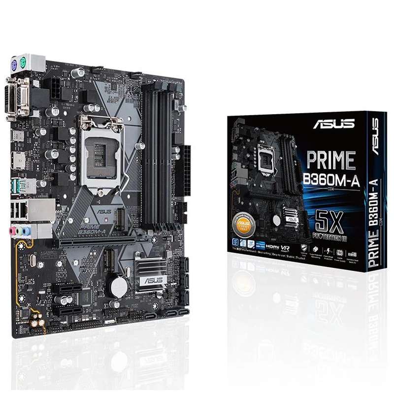 Материнская плата ASUS PRIME материнская для настольного ПК Intel B360 LGA 1151 DDR4 USB3.1 SATA3.0 M.2 m