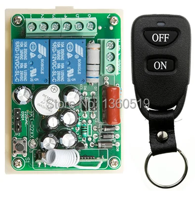 Новый AC220V 2CH 10A RF беспроводной фотопередатчик с двухкнопочным приемником
