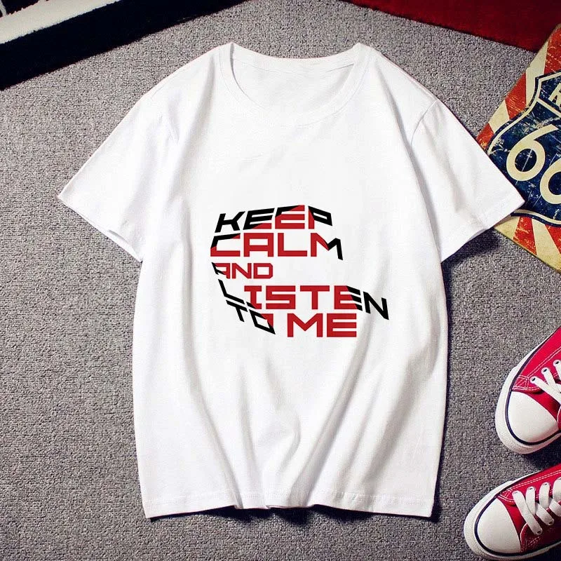 Женская футболка с абстрактным художественным принтом белая тонкая коротким