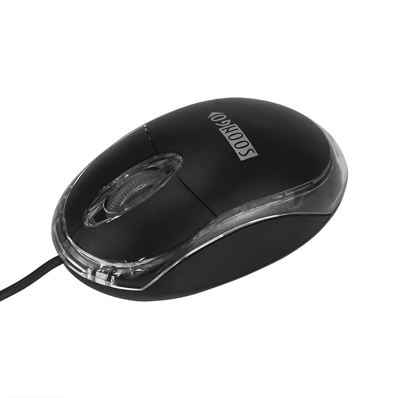 Black Проводная usb мини мышь оптическая эргономика мышь с дыханием led свет для ПК ноутбук мышь для ПК розовый подарок для девочек - Цвет: Black