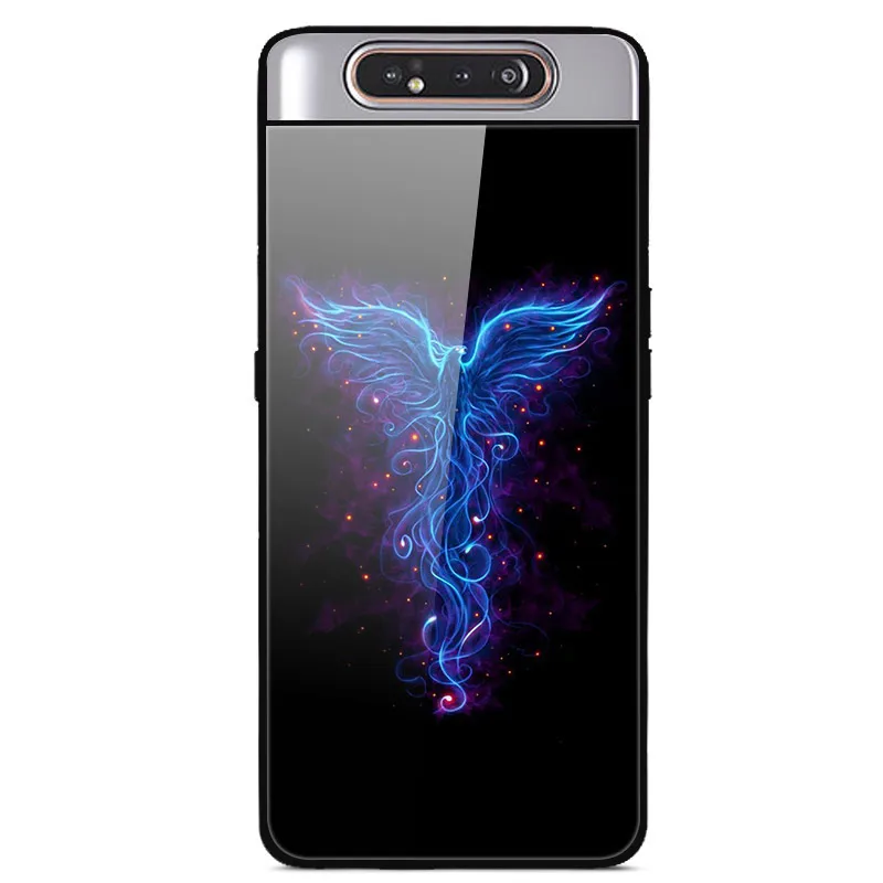 6," чехол для samsung A80, чехол A 80, роскошная задняя крышка из закаленного стекла для samsung Galaxy A80 A90 A 90, чехол, мягкий ТПУ бампер, рамка