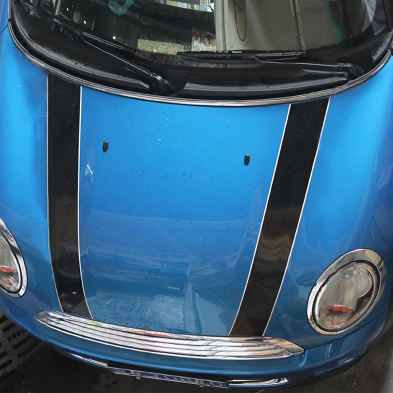 Автомобильный капот крышка двигателя полосы украшения наклейки для Mini Cooper JCW One Countryman Paceman Clubman F60 R60 автомобиль-Стайлинг