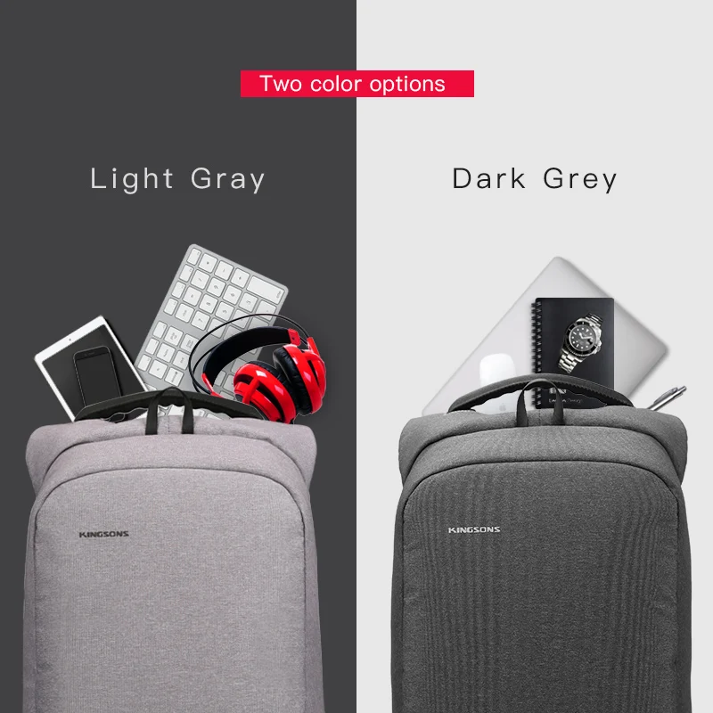 kingsons mens backpack fashion multifunction usb charging men 13 15 inch laptop backpacks anti theft bag for men free global shipping