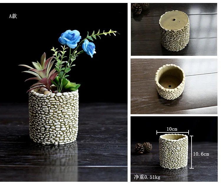 Силиконовые многомясные горшки MOLLD из цементного камня цветочные настольные 3D