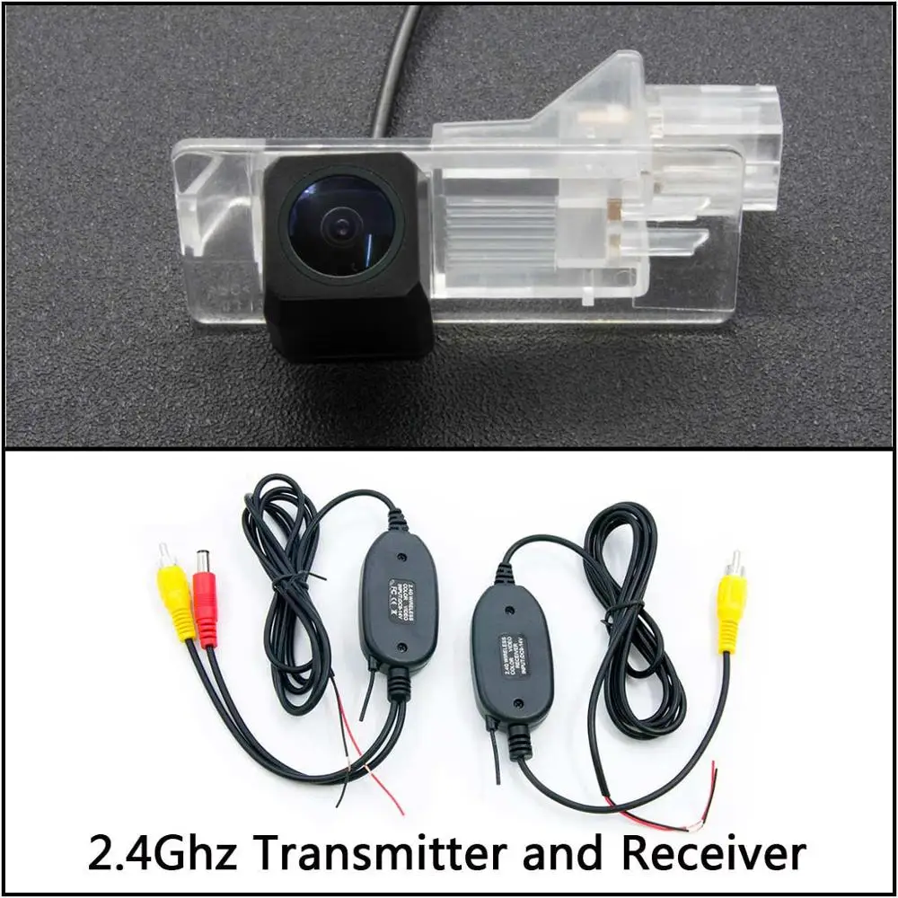 Camera With Wireless Камера заднего вида Full HD для Renault scenic 2 Scenic 3 Megane 3 Clio 3/4, ЖК-монитор для парковки - Название цвета: Camera With Wireless