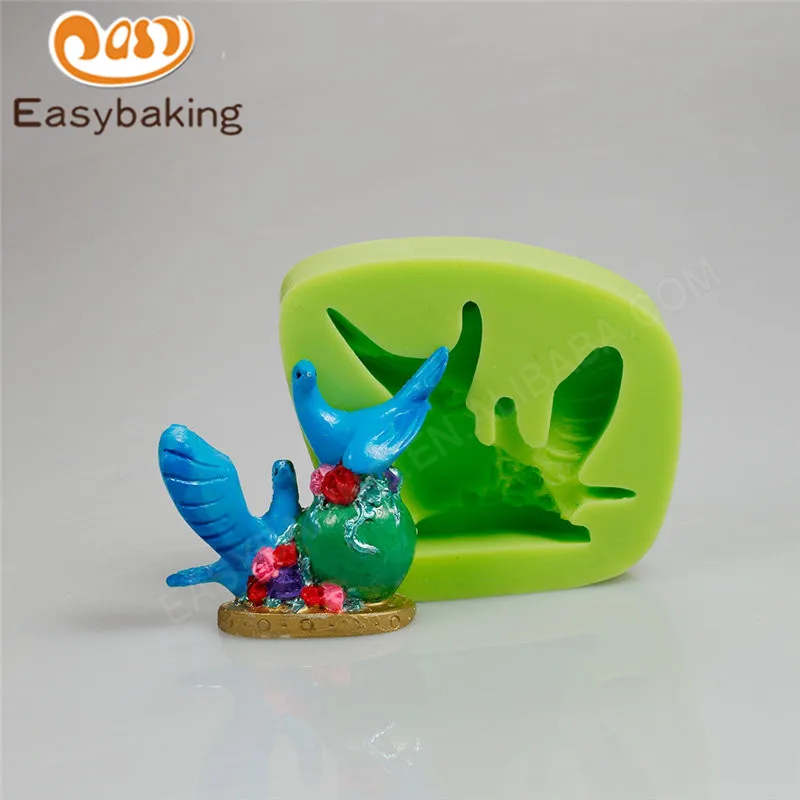 3D формы для украшения тортов из силиконовой глины с птицами|clay mold|for cakesilicone clay |