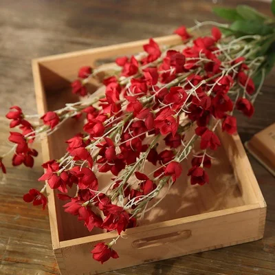 red Xuanxiaotong 1 шт. 95 см Танцующая Орхидея, искусственные цветы для украшения свадебной сцены, вечерние цветы для дома - Цвет: red