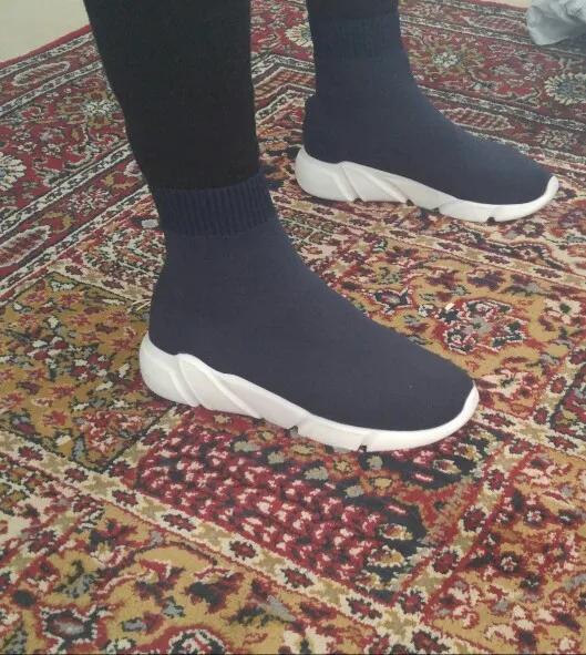 Качественный Одноцветный светильник; Высокий Верх; дышащий светильник; обувь с тяжелым носком; мужские повседневные Стрейчевые кроссовки; модные ботинки; мужские кроссовки; Цвет Черный
