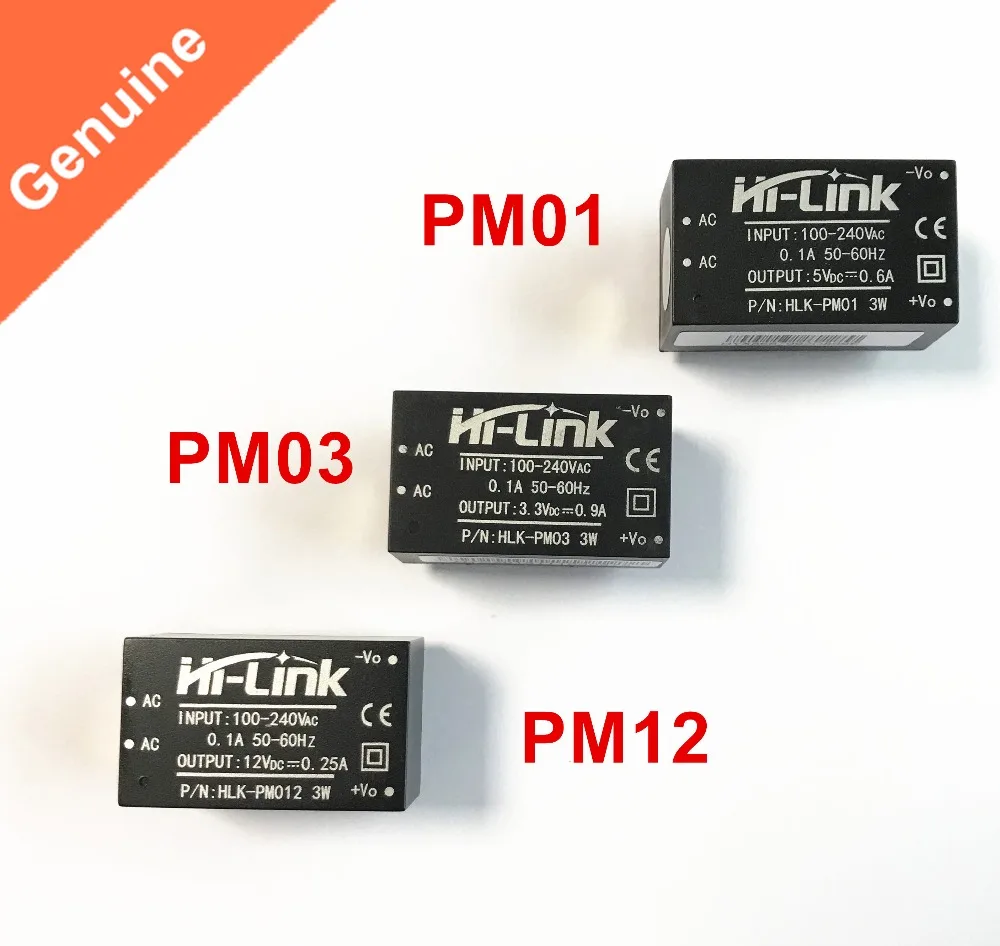 Мини-модуль питания Hi-Link HLK-PM01 HLK-PM03 HLK-PM12 AC-DC 220 В до 5 В/3 3 В/12 | Электроника