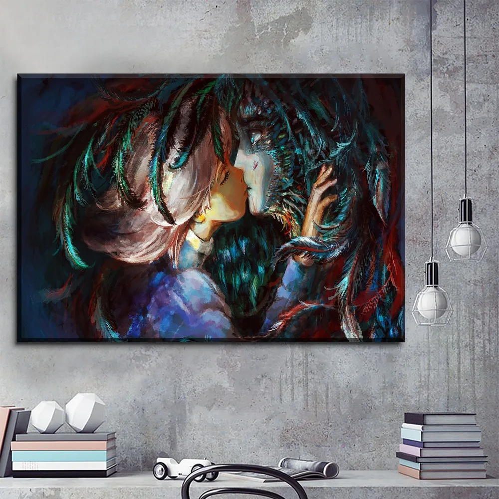 Модульная холст с героями из мультфильмов Картина маслом Wall Art домашний