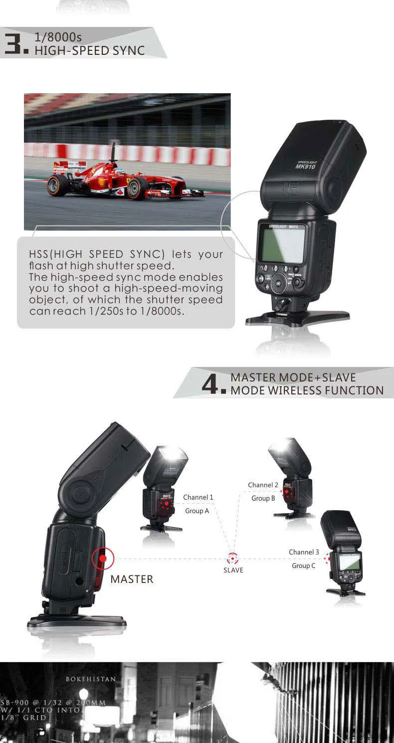 Meike MK910 1/8000s синхронизация ttl камера вспышка светильник Speedlite для Nikon D7100 D7000 D5300 D5100 D5000 D5200 D90 D70+ Бесплатный подарок