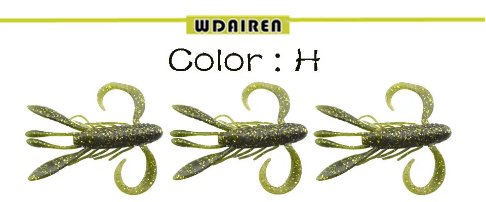 WDAIREN 8 шт./лот, искусственная приманка с солевым вкусом, 8 см, 8,2 г