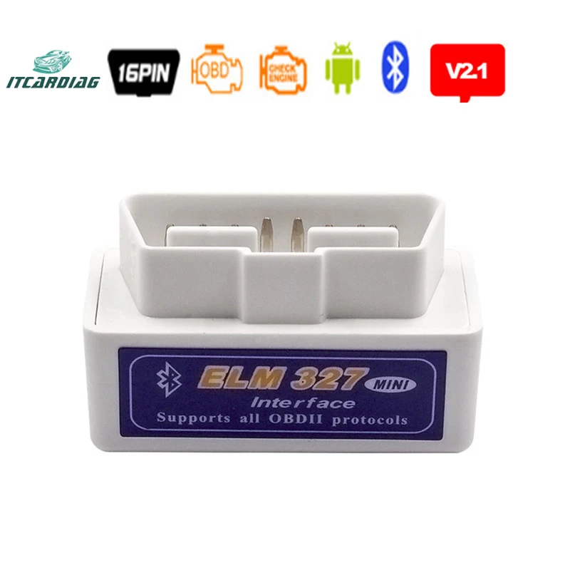 2019 автомобильный диагностический инструмент OBD2 Супер Мини ELM327 v2.1 Bluetooth код