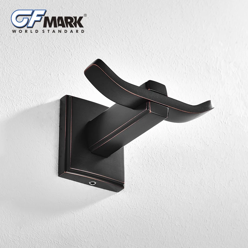 GFmark черный латунный настенный крючок медная вешалка для пальто держатель