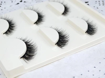 Высококачественные накладные ресницы 3 пары ручной работы мягкие натуральные