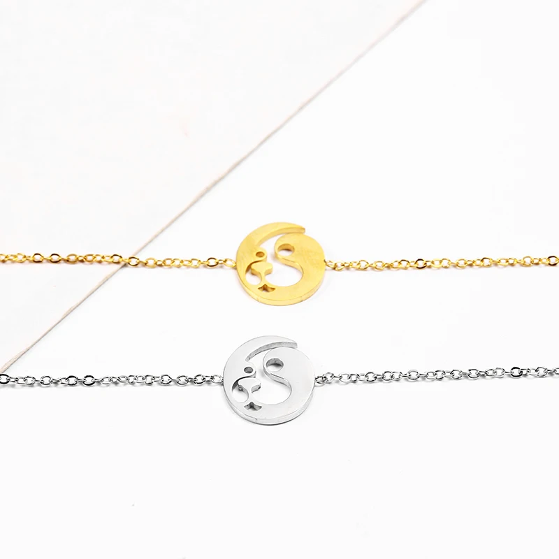 SHE WEIER charm chain link bracelets bangles friendship braclet hand braslet female femme girl dog gold | Украшения и аксессуары