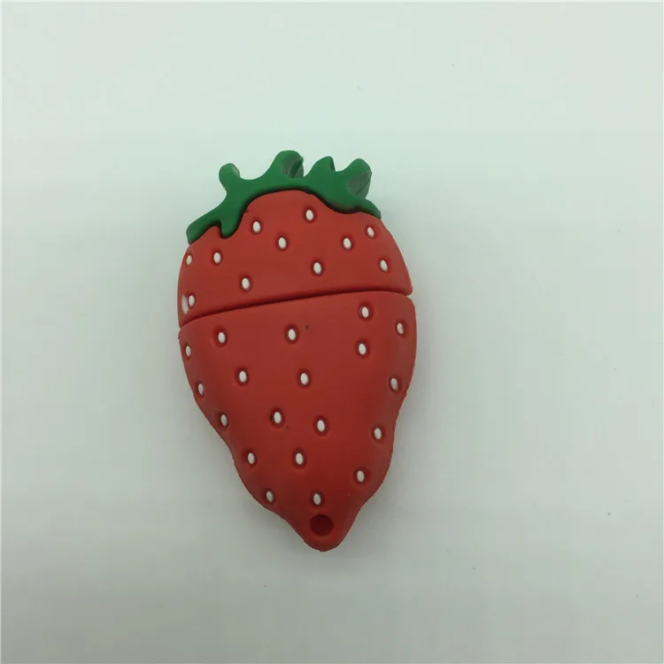 Strawberry Забавные Фрукты милые флешки мультфильм клубника флеш-накопитель USB 3,0 диски 8 ГБ 16 ГБ 32 Гб флешки карта памяти драйвер - Цвет: Strawberry