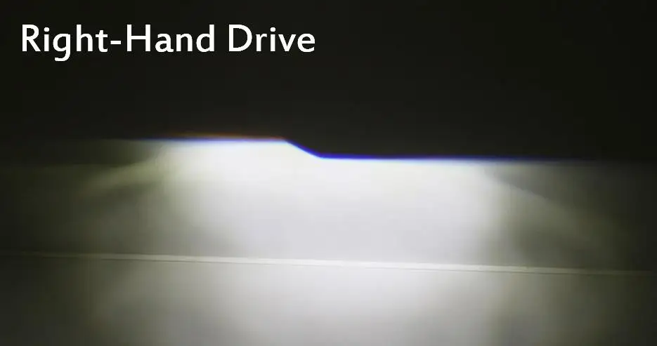Right-Hand Drive YAMYFF 2 шт. H4 светодиодный мини-проектор Объектив Автомобильный светодиодный светильник Hi/lo Beam12V 5500 к 12 в автомобильный светильник Автомобильный светодиодный комплект для преобразования - Испускаемый цвет: Right-Hand Drive