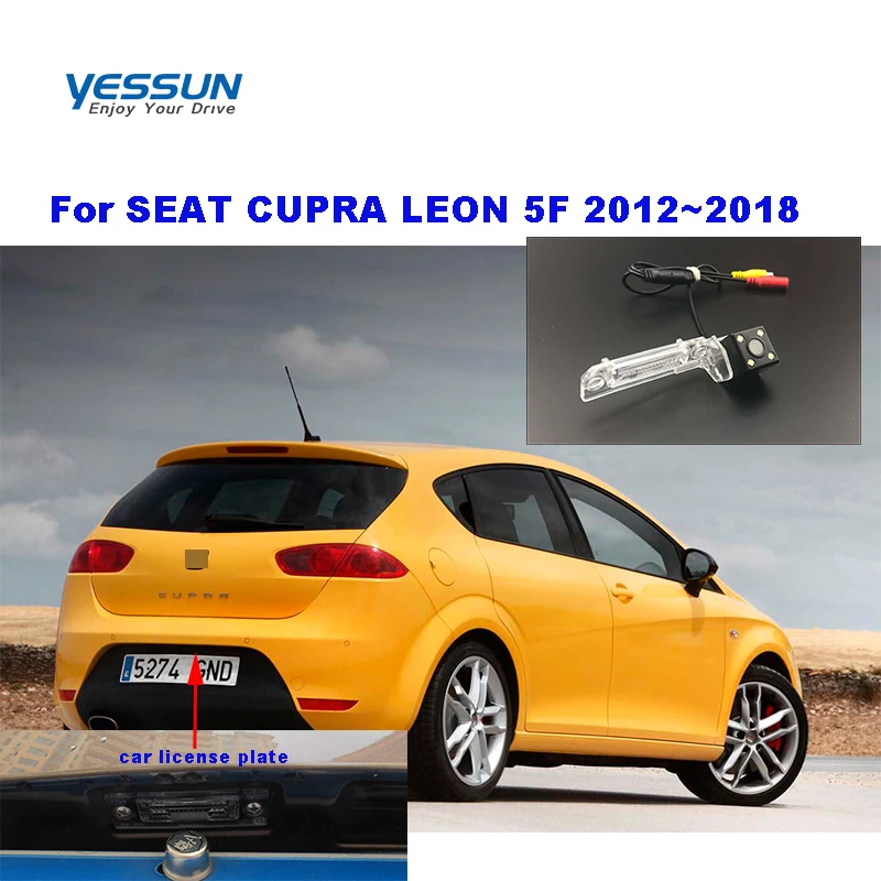 Камера заднего вида Yessun для SEAT CUPRA LEON 5F 2012 ~ 2018 камера seat leon 5f|Камеры авто| |