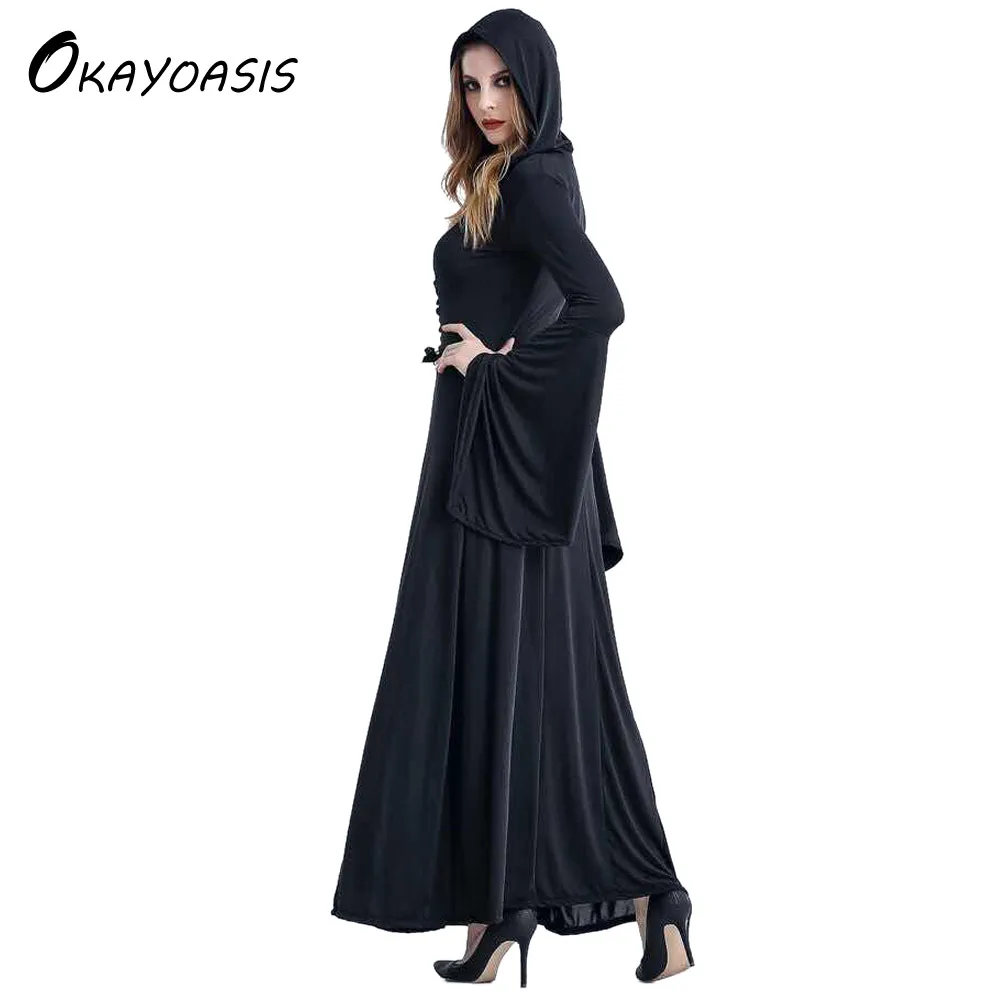 Викторианские костюмы на Хэллоуин толстовка с капюшоном костюм ведьмы женское