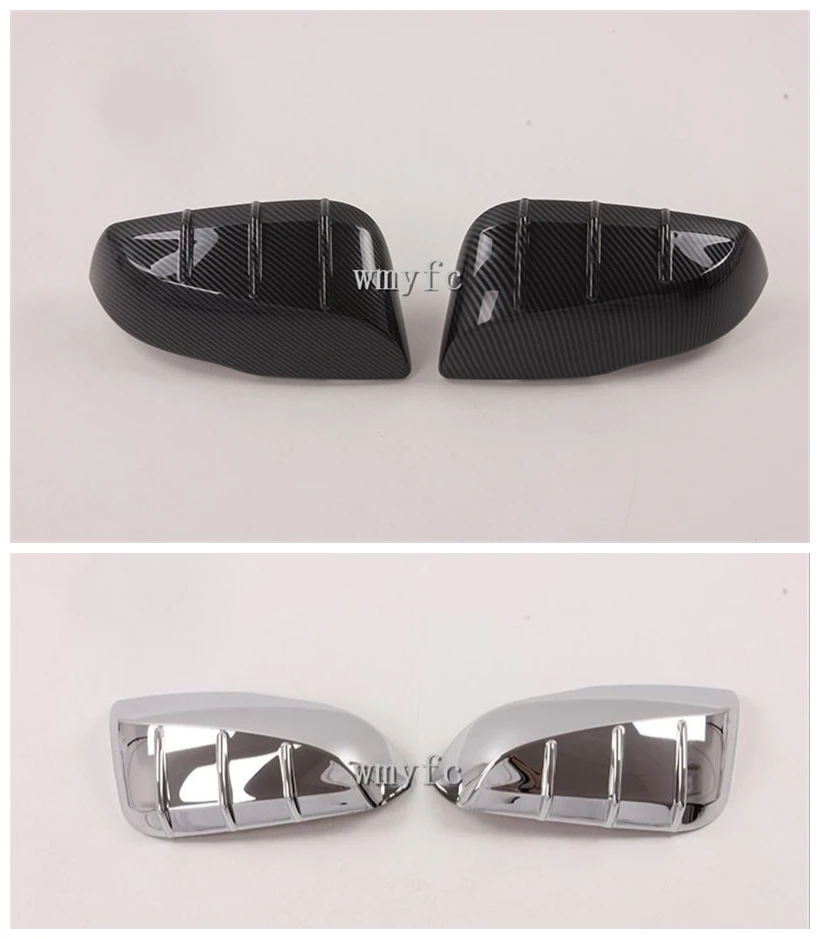 

For Toyota RAV4 RAV 4 2019 2020 Rear View Mirror Frame Cover Trims Carbon Fibre Decorative Car Molding Garnish Accessories 2pcs