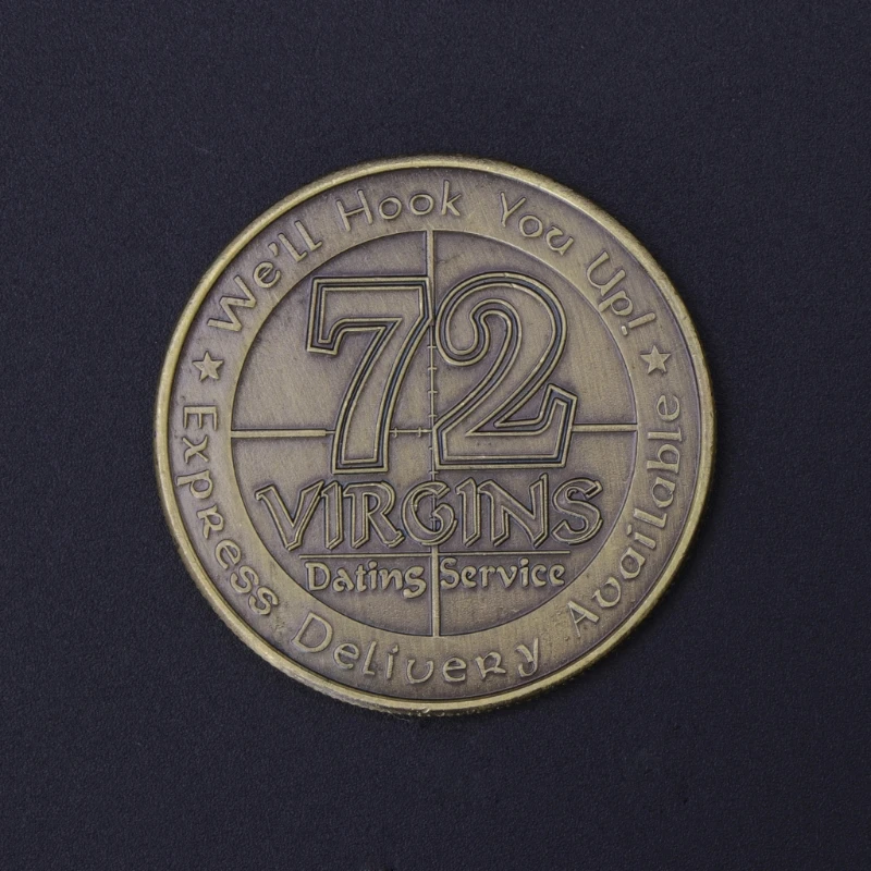 Памятная монета американские 72 девственницы морская пехота коллекция