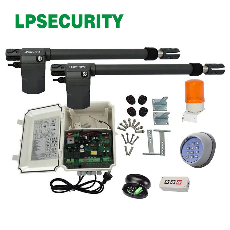 Kit10 400KGS ворот поршень вождения электрических распашных ворот con датчики лампа беспроводной клавиатуры опционально y 2 передатчика - Цвет: Kit10