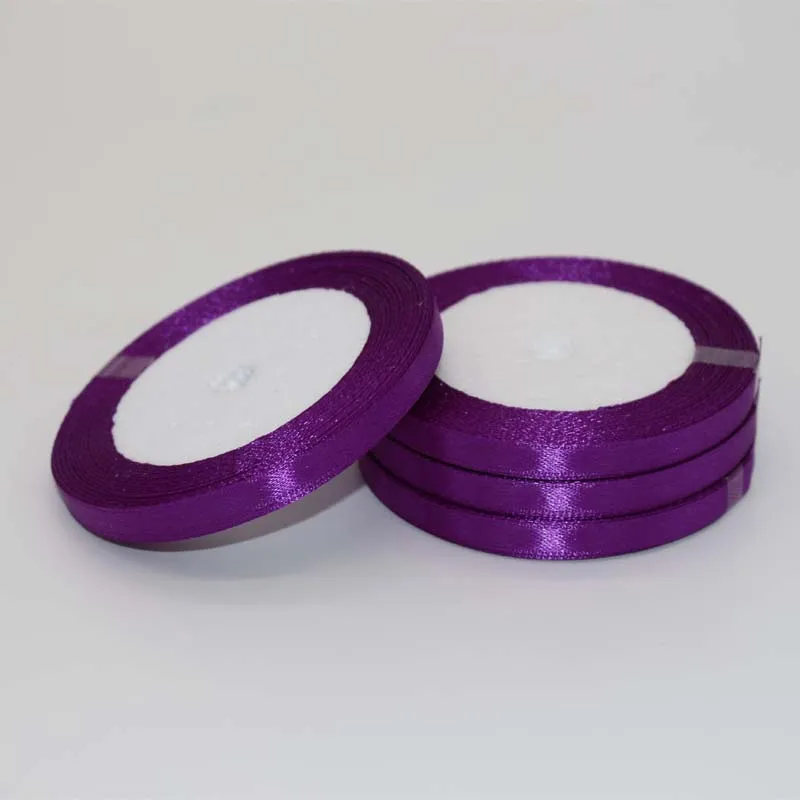 25 Yards 6 mm Width Satin Ribbon For Wedding Party Decoration Webbing Invitation Card Gift Wrapping Scrapbooking Rubans | Дом и сад