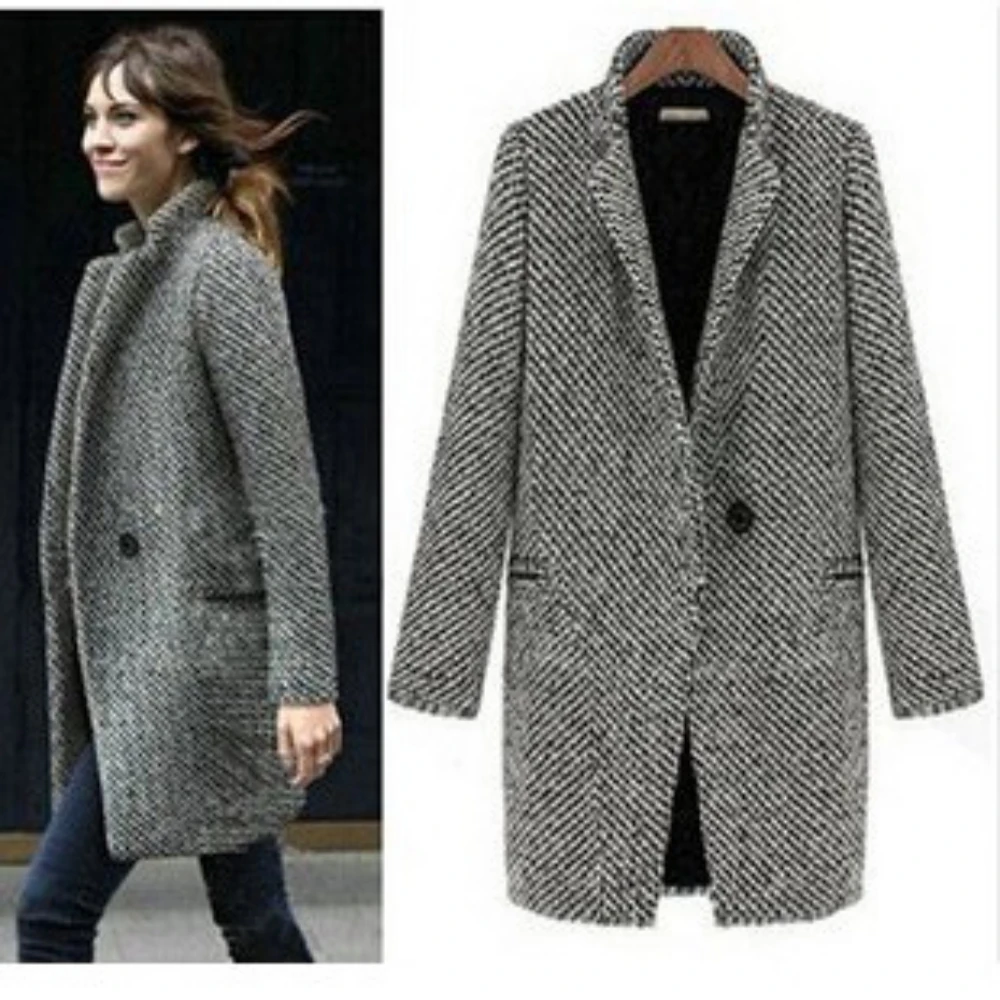 Новинка 2020 модные шерстяные женские базовые пальто женская зимняя куртка