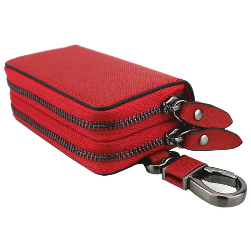 

Fashion Genuine Leather Key Wallets Men & Women Car Key Bag Multi Function Key Case Fashion Housekeeper Key Holders With Zipper