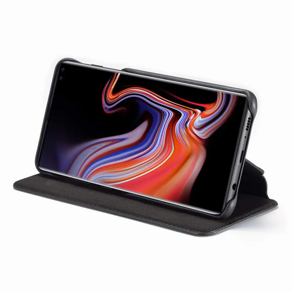 Роскошный кожаный флип чехол для Samsung galaxy S10 5G Plus кошелек бизнес Винтажный дизайн