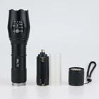 CREE 2000 люмен фонарик E17 XM-L T6 перезаряжаемый светодиодный фонарь с масштабируемым фокусом T6 лампа с батареей 18650 или 3 * AAA