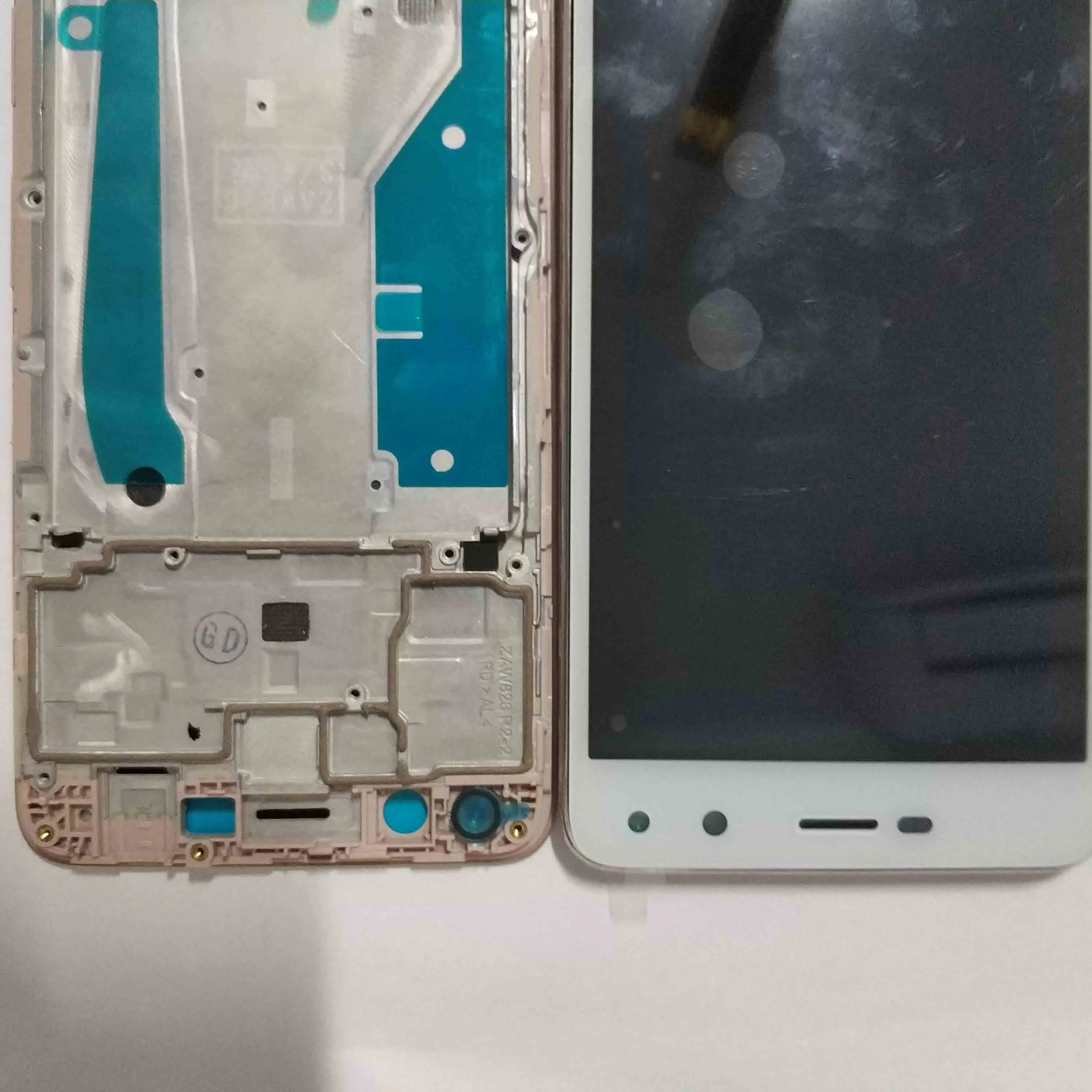ЖК-дисплей 5,0 для Huawei Y5 Y5 III Y5 3 MYA-L02 MYA-L03 MYA-L22 MYA-L23 ЖК-дисплей Дисплей Сенсорный экран дигитайзер в сборе для замены - Цвет: WHITE and gold Frame
