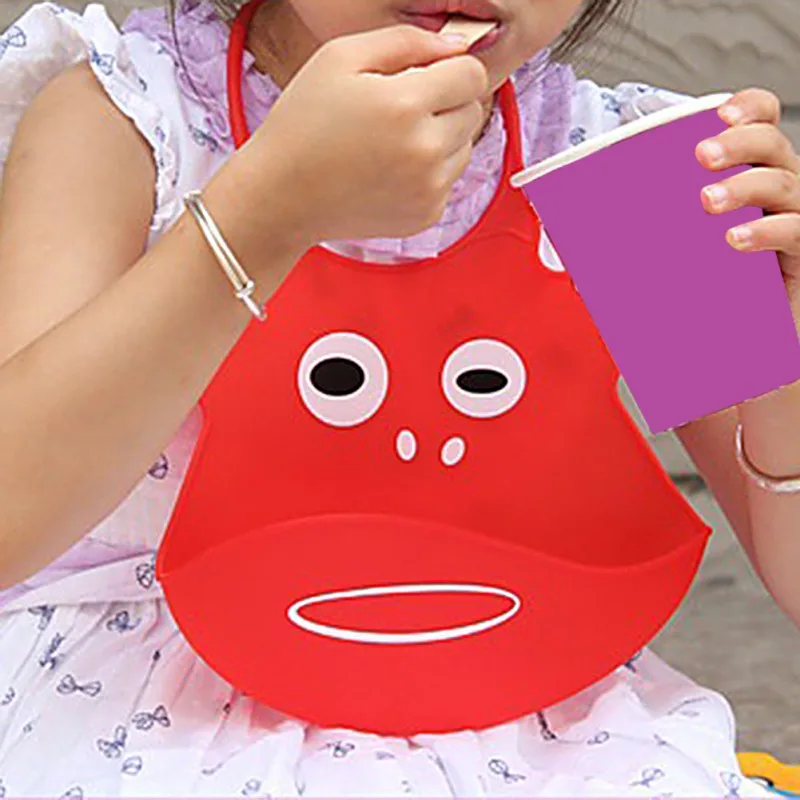

Cartoon Print Children Bib Silicone Baby Summer Adjustable Bib Waterproof Baby Feeding Tools Boy Girl Bibs Apron