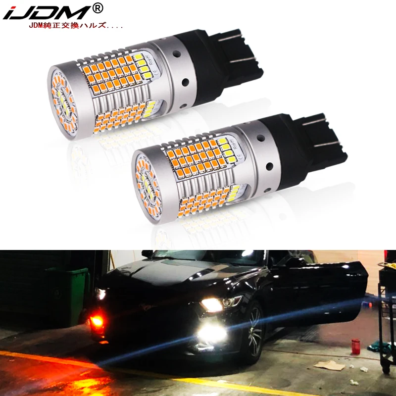 IJDM автомобиль 7443 светодиодный без Hyper Flash CANbus T20 переключатель двойной цвет