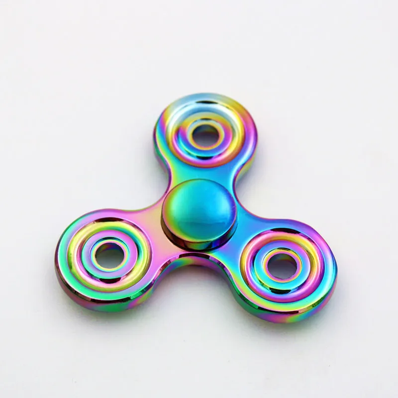 Tri-Spinner ANUOTONG Спиннер-Спиннер из металла Цветной Ручной Спиннер для повседневного