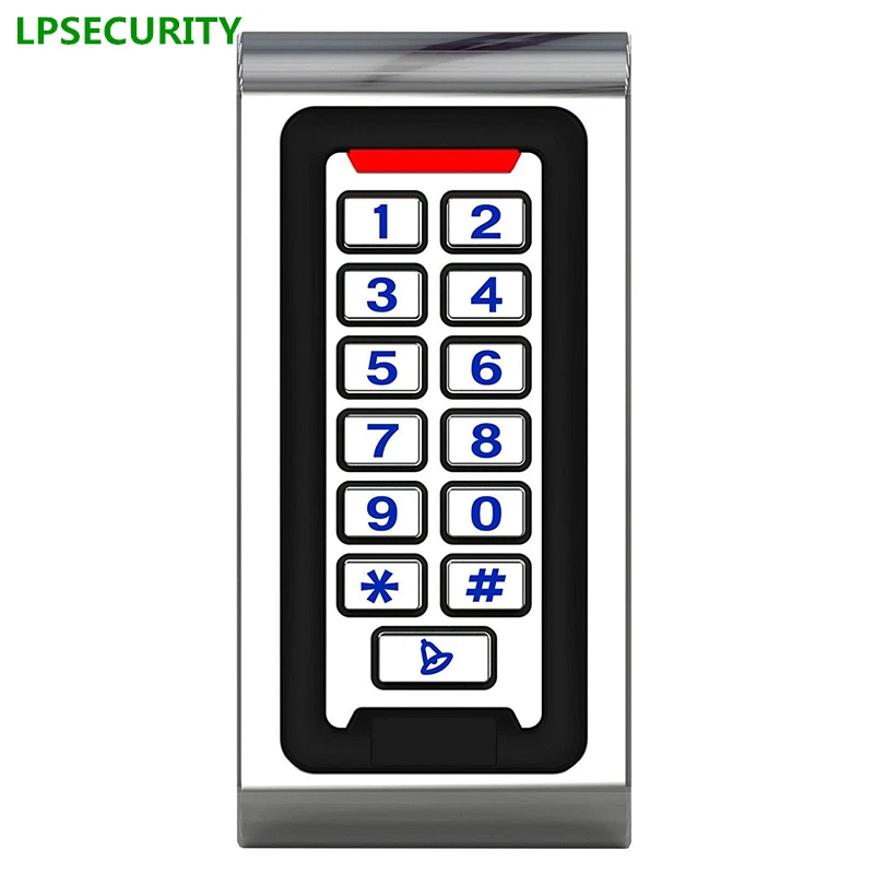 LPSECURITY Outdoor Waterproof  RFID Access Control 125KHZ Keypad Door Access Control System Metal Case Backlight gate opener