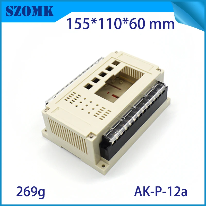 4 шт. пластиковый корпус для din рейки 155*110*60 м|enclosure electronic|enclosures for electronicsenclosure rail |