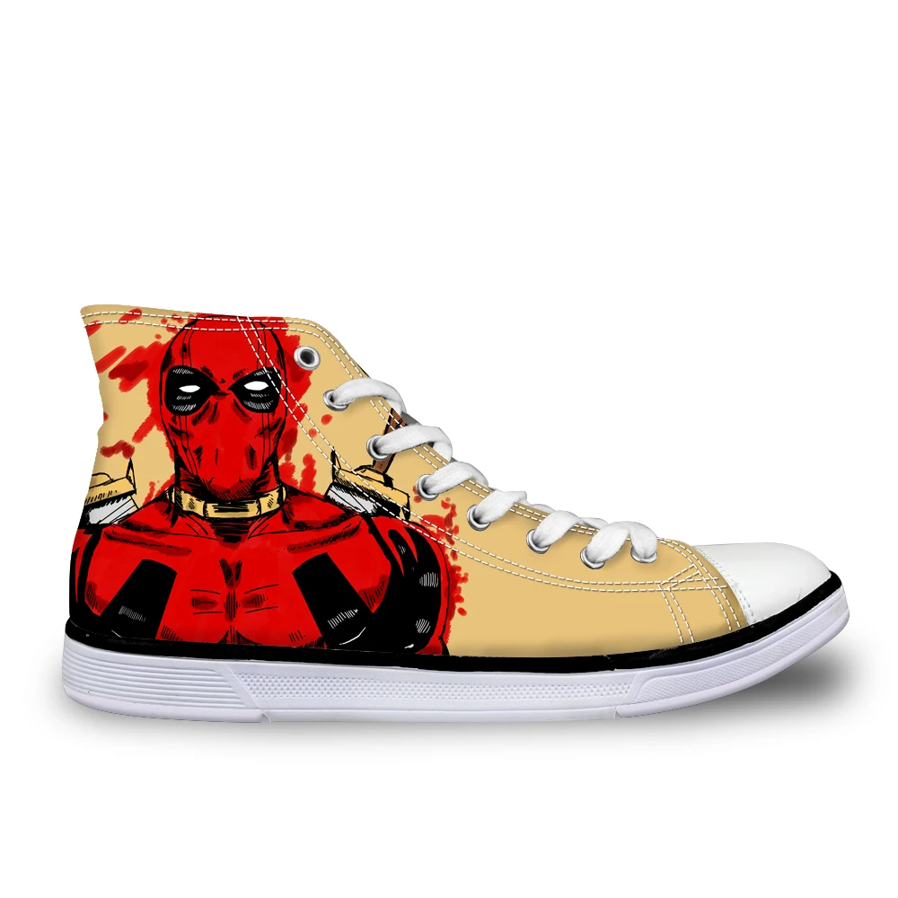 Мужские парусиновые туфли с высоким берцем Стильные повседневные дизайнерские