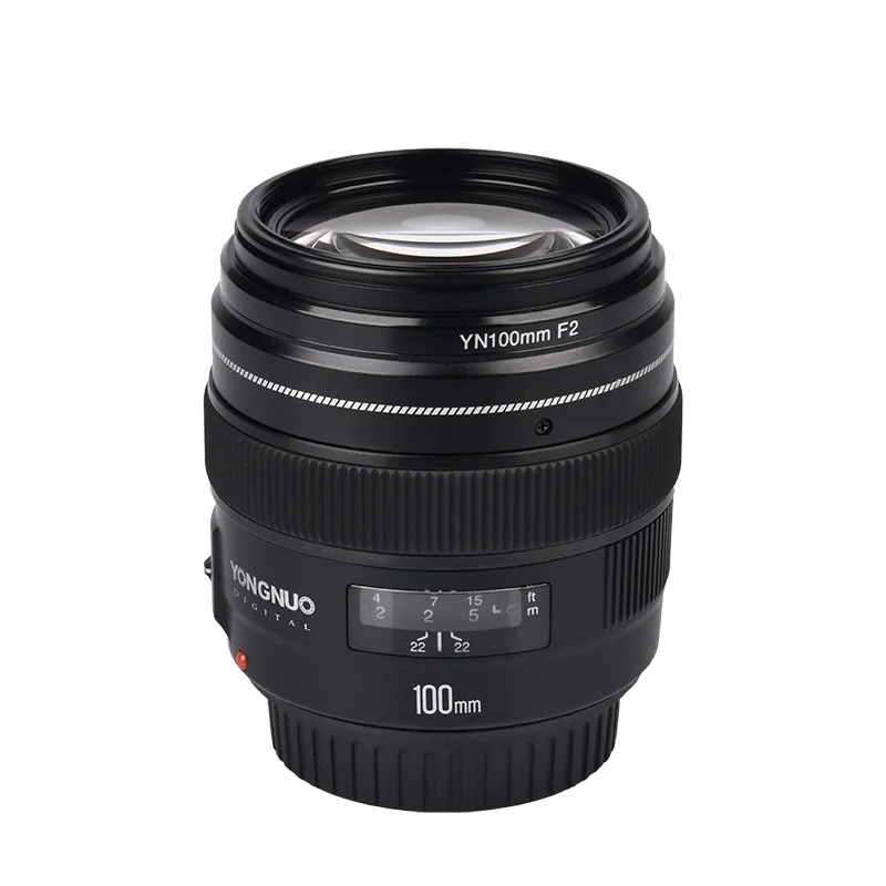 Yongnuo YN100mm F2 Средний телеобъектив с автофокусом для камеры Canon EOS Rebel AF MF 5D 5D IV 1300D T6 760D 750D 1D 5DS