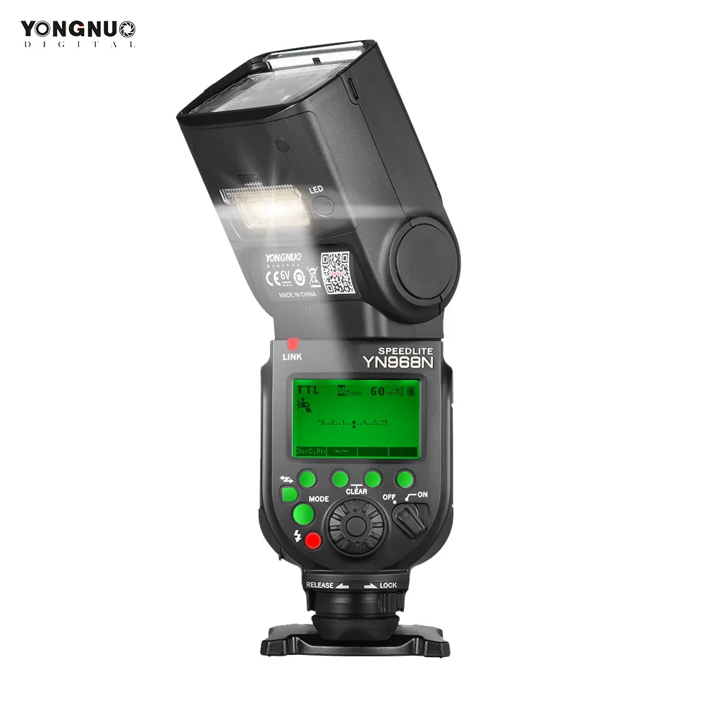 

Вспышка YONGNUO YN968N для Nikon DSLR, совместимая со светодиодсветильник кой YN622N YN560, Беспроводная Вспышка TTL 1/8000