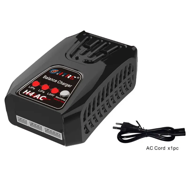 HTRC H4AC 20W 2A RC Blance зарядное устройство для 2-4s Lipo/LiFe/LiHV батареи зарядки адаптер части |