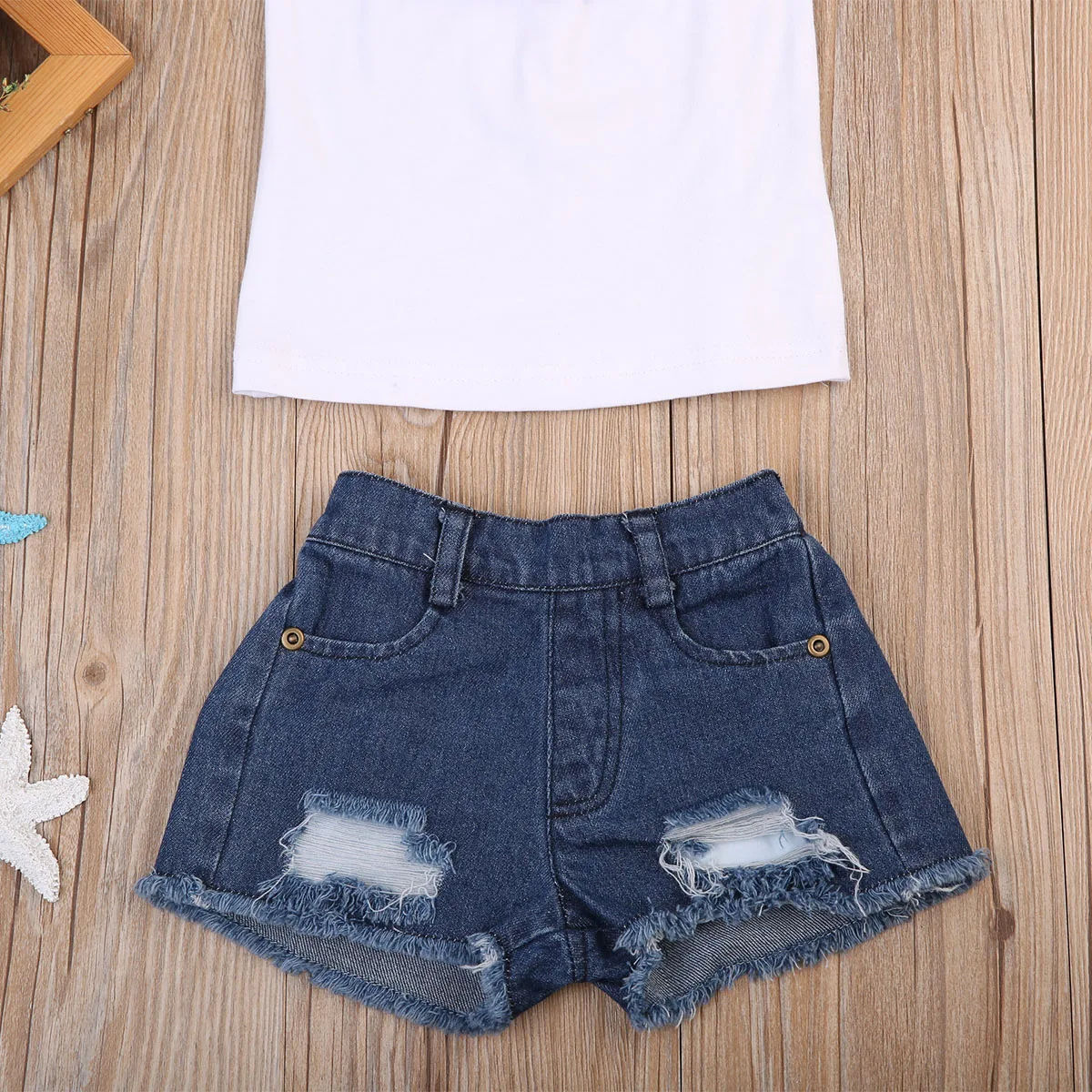 Детская одежда для маленьких девочек комплект из 2 предметов топ с объемной